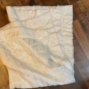 Vintage Quiltex White Baby Blanket